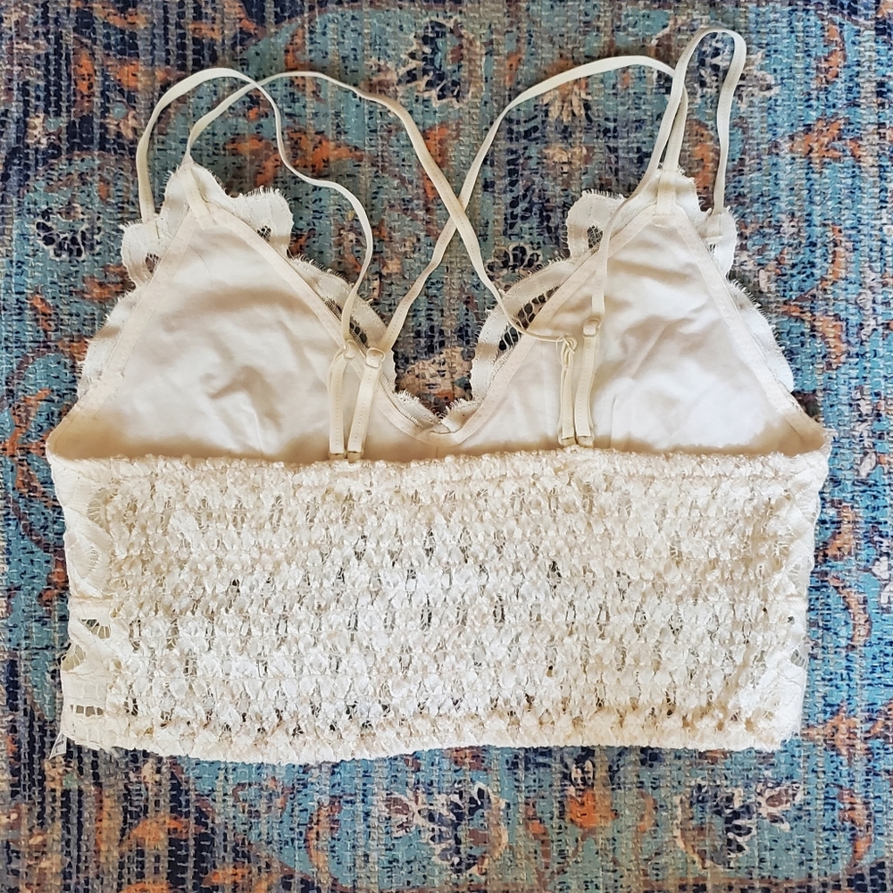 Anemone Cream Lace Bralette Size Large - Picture 2 of 3
